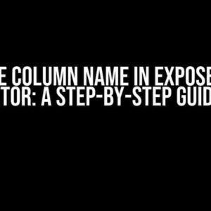 Rename Column Name in Exposed DB in Ktor: A Step-by-Step Guide