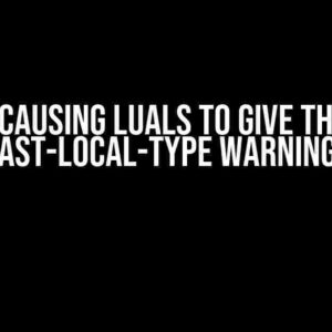 What is causing LuaLS to give this bogus cast-local-type warning?